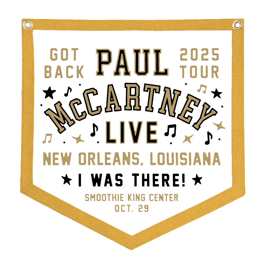 T-shirt Paul McCartney 'GOT BACK' - Concert Nouvelle-Orléans 29 Oct. 2025 - Blanc XL - Neuf Avec étiquettes