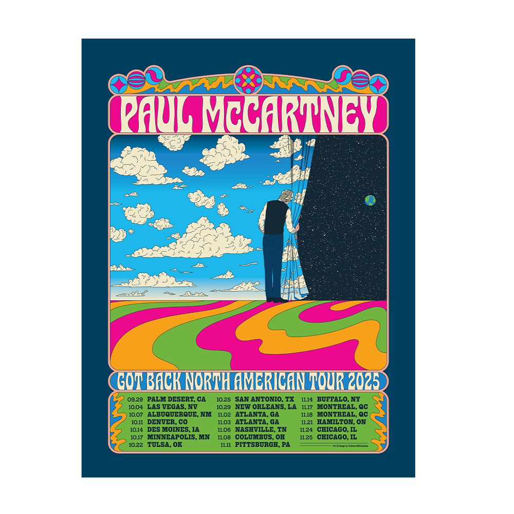 Got Back 2025 Tour Lithograph - Paul McCartney Official Store