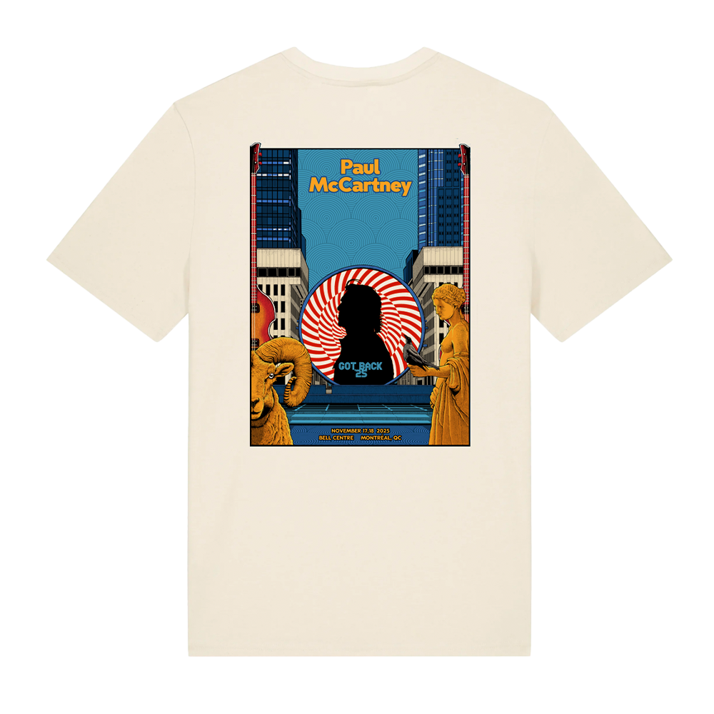 Got Back 2025 Montreal Event T-Shirt - Paul McCartney Official Store Got Back 2025 Montreal Event T-Shirt - Paul McCartney Official Store