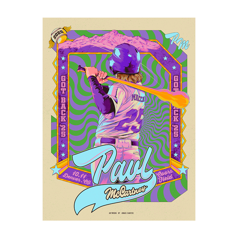 Got Back 2025 Denver Event Poster - Paul McCartney Official Got Back 2025 Denver Event Poster - Paul McCartney Official