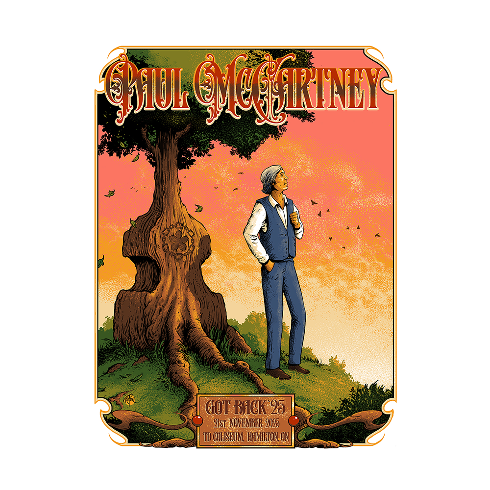 Got Back 2025 Hamilton Event Poster - Paul McCartney Official Store