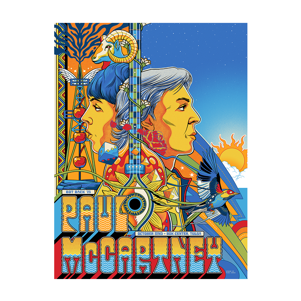 Got Back 2025 Tulsa Event Poster - Paul McCartney Official Store