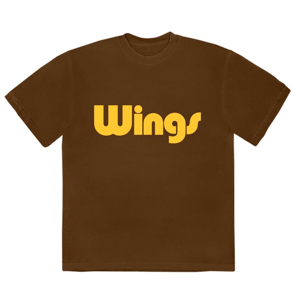 Wings Text Logo T-Shirt
