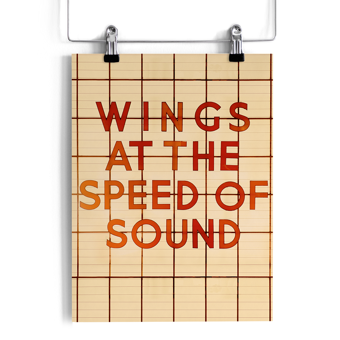Wings at the Speed of Sound Album Poster - Paul McCartney Official