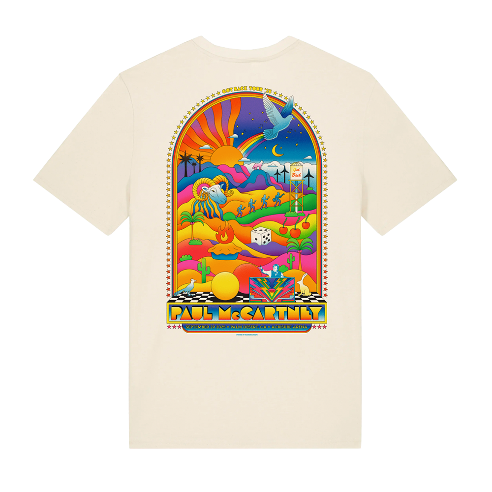 T-shirt Paul McCartney Tour 2025 - Merch Officiel Anniversaire Amérique Du Nord - Neuf Avec étiquettes