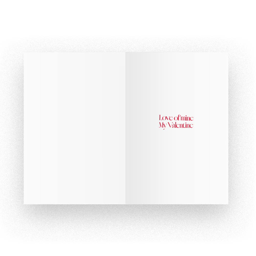 Be My Valentine Card