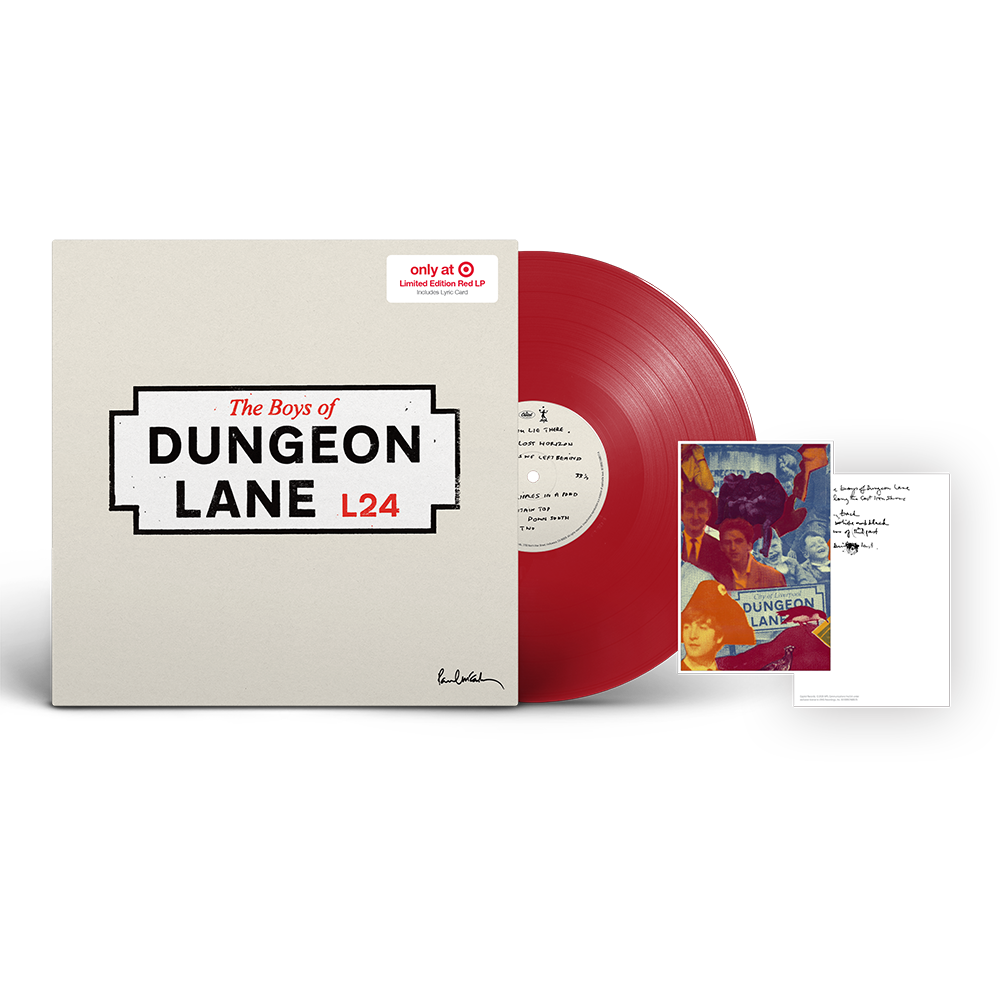 The Boys of Dungeon Lane (Target Excl.) Red Vinyl + Lyric Card Cover, Disc, Cards