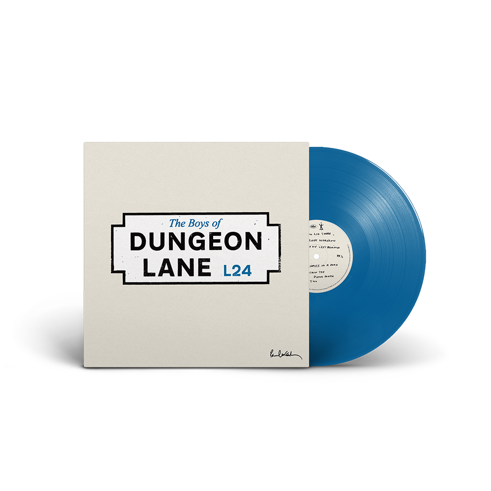 The Boys of Dungeon Lane - Blue LP Cover and Disc