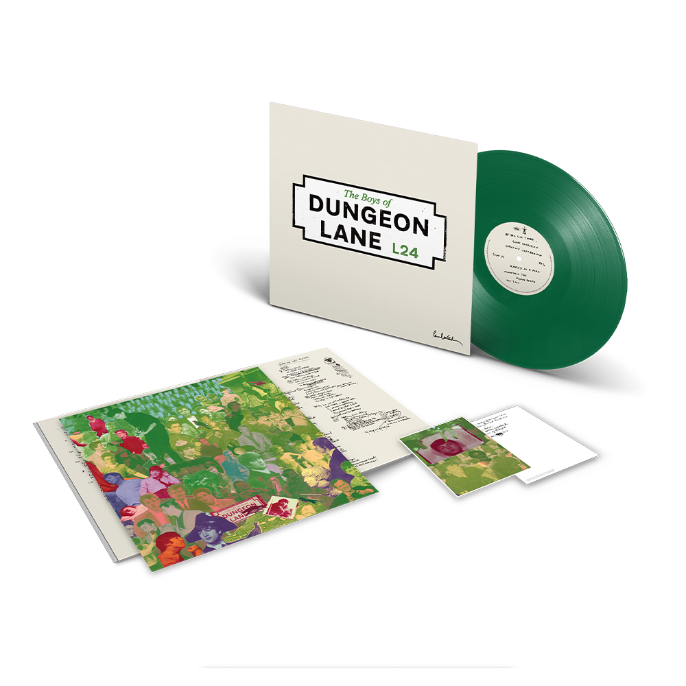 The Boys of Dungeon Lane - Green LP + Lyric Card Display
