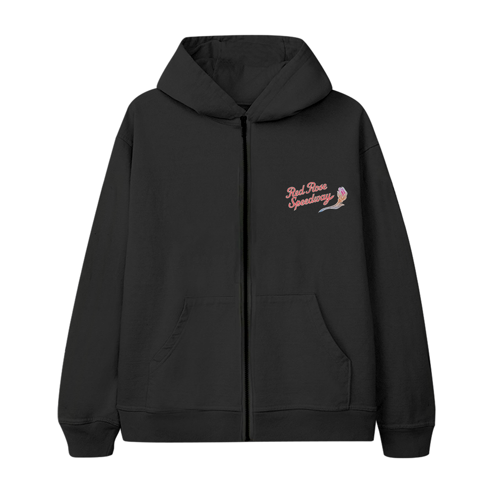Red Rose Speedway Photo Zip Hoodie Front