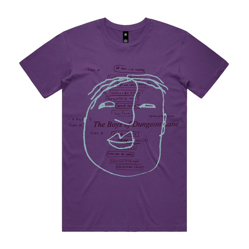 The Boys of Dungeon Lane Collage Purple T-Shirt