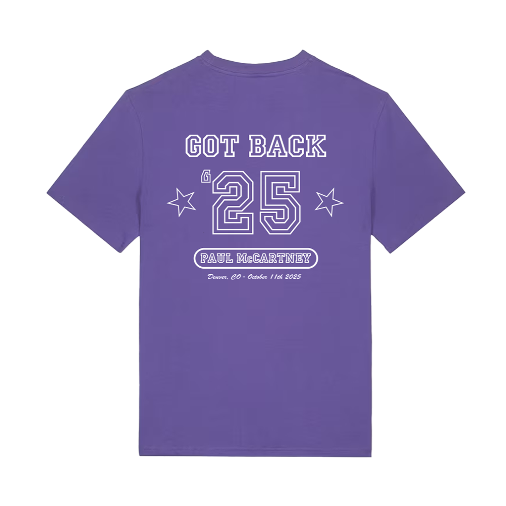 Paul McCartney x Colorado Rockies Got Back 2025 T-Shirt Back