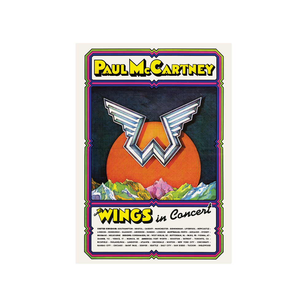 Wings In Concert Tour Poster