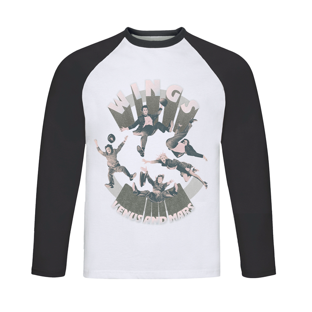 Venus and Mars Black Raglan