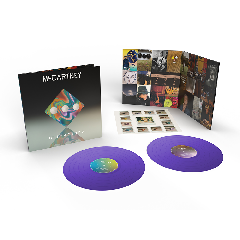 McCartney III Imagined - Limited Edition Exclusive Violet 2LP 3D Packshot